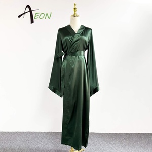 Kimono Lungo in <span class=keywords><strong>Raso</strong></span> per Sposa, Vestaglie <span class=keywords><strong>da</strong></span> <span class=keywords><strong>Notte</strong></span> per Matrimonio - Product Image 2