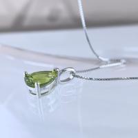 Pendentif en argent sterling 925 plaqué rhodium, coupe poire, avec divers types de pierres précieuses naturelles, pour femme, usage quotidien, vente en gros usine