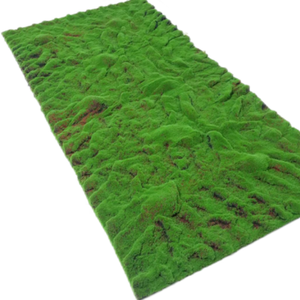 Tappeto di muschio verde stabilizzato per giardini in miniatura e composizioni floreali, con veri fiori spagnoli stabilizzati - Product Image 3
