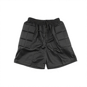 Pantalones Cortos Deportivos Negros de Secado Rápido para Hombre, con Bolsillos Laterales, Cintura con Cordón, Ligeros, de Poliéster, para Verano - Product Image 2
