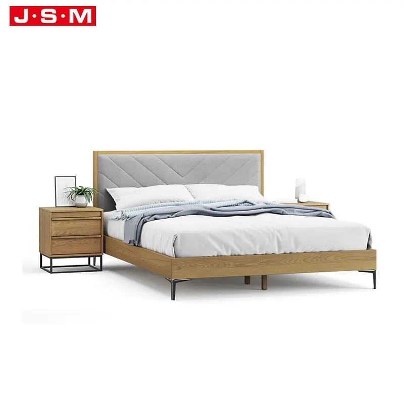 Lit de luxe en bois massif pour chambre à coucher, meuble de chambre King/Queen Size