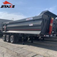 Semi-remorque benne basculante arrière CIMC 3 ou 4 essieux, capacité 60t, 80 tonnes, 100 tonnes, 45 m³, 60 m³, neuve et d'occasion pour la République Dominicaine