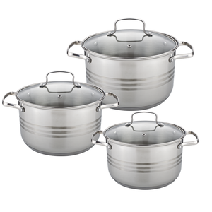 Ensemble de casseroles et poêles antiadhésives en acier inoxydable pour soupes et bouillons, compatibles induction - Product Image 5