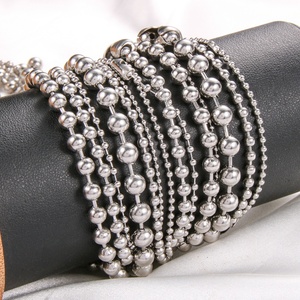 Vendita Diretta dalla Fabbrica <span class=keywords><strong>Collana</strong></span> di Alta Qualità in Acciaio Inossidabile Argentato con Catena a Sfere per Tende a Rullo <span class=keywords><strong>Collana</strong></span> da <span class=keywords><strong>Uomo</strong></span> e Donna - Product Image 5