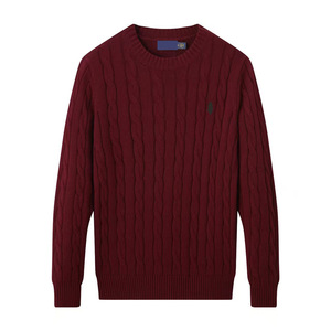 Suéter Casual de Punto para <span class=keywords><strong>Hombre</strong></span>, <span class=keywords><strong>Cuello</strong></span> <span class=keywords><strong>Alto</strong></span>, Estilo Deportivo, para Invierno, Mezcla de Algodón, Grueso, Manga Larga, Bordado - Product Image 5