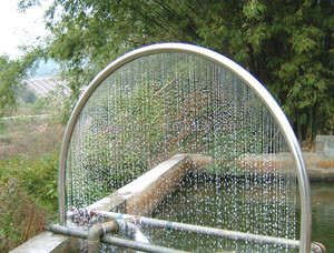 <span class=keywords><strong>Fontaine</strong></span> <span class=keywords><strong>de</strong></span> piscine en acier inoxydable du Turkménistan, sculpture en forme <span class=keywords><strong>de</strong></span> O <span class=keywords><strong>de</strong></span> 15 m <span class=keywords><strong>de</strong></span> diamètre, cascade, rideau <span class=keywords><strong>de</strong></span> pluie graphique, <span class=keywords><strong>fontaine</strong></span> dansante - Product Image 3