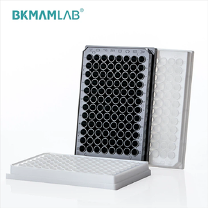 Plat Kultur Sel Biologis/Plat Kultur Bakteri Plastik dengan 6/12/24/48/96 Well, Dasar Datar/Bulat (U)/Runcing (V), Hitam/Putih - Product Image 5