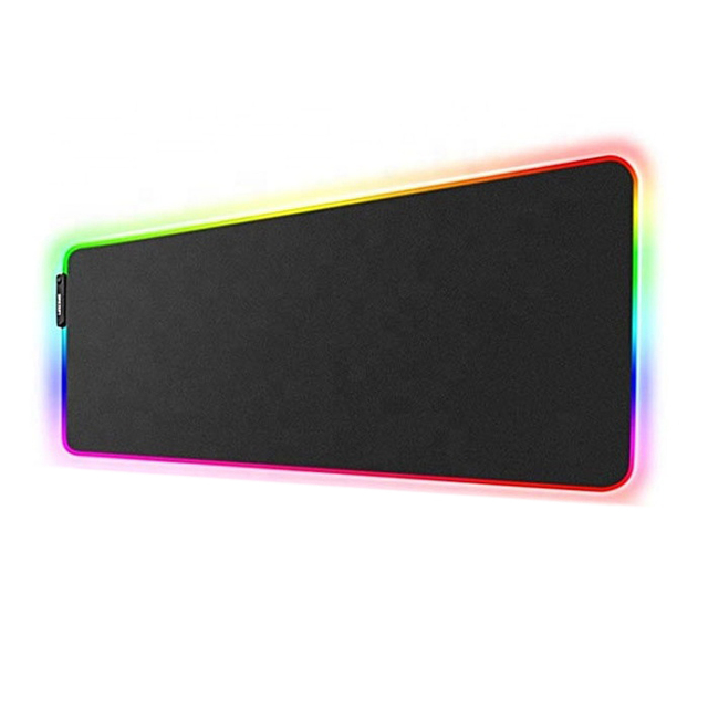 Custom OEM Big Large Led Game Mouse Pad Gaming Mat RGB Sublimation Gifts Customized Glowing Status Desk Mat Logo RGB Mouse Pad