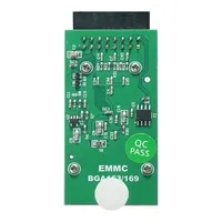 Adaptador de marco XGECU EMMC BGA153 BGA169 con 11.5*13 10*11 12*16 para programador T48 V2.0, soporte de sonda de doble cabezal, contacto fiable