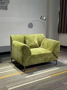 Poltrona Singola in Tessuto Casual, Moderna con Bracciolo Girevole, Imbottita Stile Anticato, a <span class=keywords><strong>L</strong></span>, Ecologica, Modulare per Scuola e Officina - Product Image 2