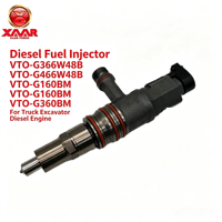 Inyector Diésel VTO-G366W48B VTO-G466W48B VTO-G160BM VTO-G360BM para Camiones y Excavadoras con Motor Diésel