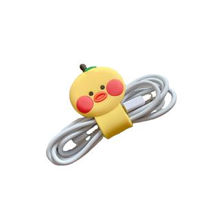Enrollador de cable de silicona de dibujos animados lindo de moda - Product Image 1