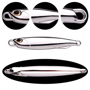 Placa de hierro electrochapada DUO larga para recuperación rápida a larga distancia, placa de hierro espejo para macarela española, cebo vivo para lubina, <span class=keywords><strong>bigmouth</strong></span> y pez negro - Product Image 4