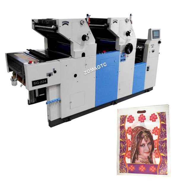 Automatic Two Color Offset Press Printer Magazine Booklet Newspaper Flyer Sheet Fed Poster Textbook Offset Printing Machine