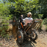Quad électrique 4x4 5000W avec moteur brushless, deux places, pour adultes