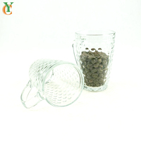 YC YCS-241 Verre à vin classique 250 ml 9 OZ avec poignée en verre, idéal pour le café, le vin, le thé, la bière et le lait
