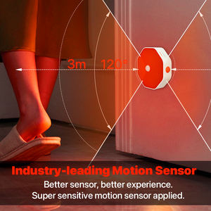 Moderne USB-oplaadbare magnetische nachtlamp, wandmontage LED-kastverlichting met bewegingssensor voor slaapkamer en kledingkastverlichting - Product Image 4