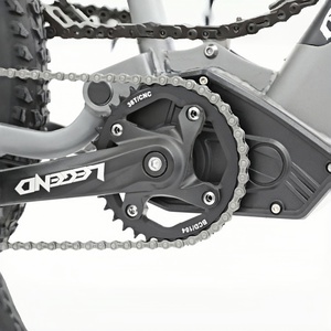 Vélo de montagne électrique à <span class=keywords><strong>suspension</strong></span> intégrale de 27,5 pouces <span class=keywords><strong>avec</strong></span> moteur sans balais 350W à 7 vitesses, frein à disque hydraulique à moyeu arrière 48V - Product Image 3
