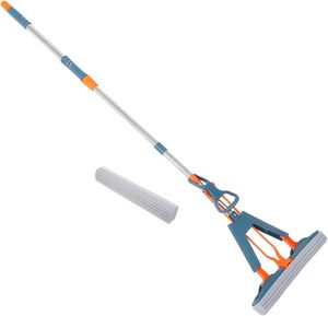Portable Self Squeeze Steel Sponge Mini Mop Four-Side Wringing High Dehydration Rate Quick Absorption for Bathroom Kitchen Car - Product Image 1