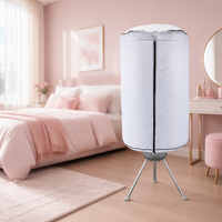 Séchoir à linge portable pour la maison, 850W, électrique, ventilé, pliable, avec garantie de 2 ans