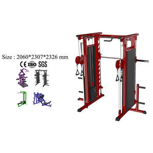 Équipement d'entraînement physique multifonctionnel de qualité commerciale, poulies réglables, tubes en acier Q235, forte capacité de charge, CE - Product Image 2