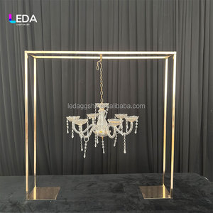 LEDA Centro de Mesa de Hierro para Bodas, Candelabros Reemplazables, Soporte Decorativo para Fiestas, Decoración para Eventos de Cumpleaños - Product Image 2