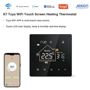 Termostato con Pantalla Táctil K7, WiFi Tuya, Compatible con Alexa, <span class=keywords><strong>Google</strong></span>, Yandex, Múltiples Asistentes de Voz, Modo de Ahorro de Energía - Product Image 1