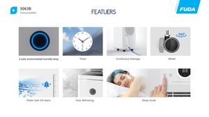 Déshumidificateur d'air domestique intelligent portable de haute qualité avec WIFI, 10L/jour, avec compresseur - Product Image 6