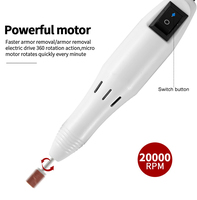 Portable réglable vitesse polisseuse électrique perceuse à ongles stylo Bits manucure Machine enlever Gel ongles pédicure meulage fichier outils