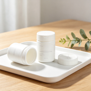 Bouteille en plastique cylindrique blanche avec bouchon à vis et étiquette pour soins personnels 150ML 200ML Matière HDPE - Product Image 2