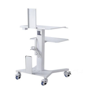 Chariot de nettoyage buccal pour clinique dentaire, chariot mobile pour hôpital dentaire avec bureau pour ordinateur portable, table d'appoint, offrant une solution de rangement efficace - Product Image 5