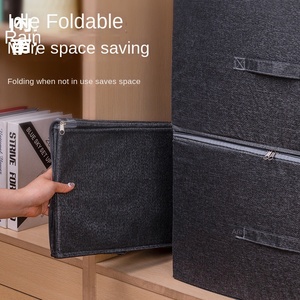 Large Capacity Portable Organizer Aluminum Frame PP Household <strong>Folding</strong> <strong>Storage</strong> <strong>Box</strong> Soft Cover Fabric Document Collator for - Product Image 2