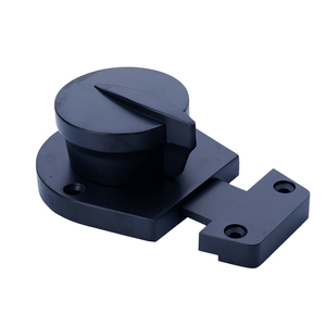 Black Zinc Alloy <b>Toilet</b> Partition <b>Door</b> Lock with <b>Handle</b> Bolt and Indicator - Product Image 2