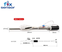 Termopares tipo sonda impermeables, sensores de temperatura tipo K y tipo E, controladores de temperatura, termistores tipo sonda