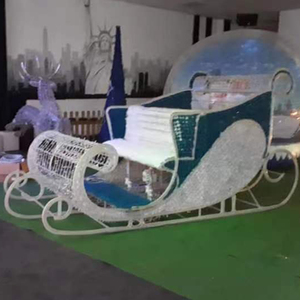 Lumières de Noël <span class=keywords><strong>et</strong></span> d'Halloween en forme de traîneau 3D avec éclairage LED blanc, indice de protection IP65, décorations de paysage pour mariage - Product Image 3