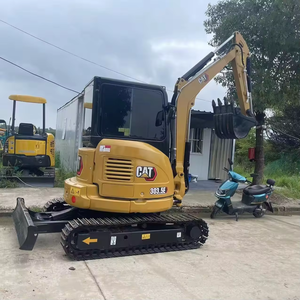 Mini-excavatrice sur chenilles 3,5 tonnes, forte force de creusement, conception compacte, Caterpillar 303.5E d'origine, matériel de construction à vendre - Product Image 4