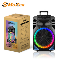 Altavoz de 12 Pulgadas para Fiestas, 60W RMS, Batería de 4500mAh, Luces RGB, Micrófonos Inalámbricos Dobles, USB/SD/FM, Control Remoto