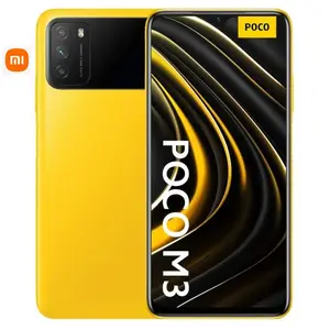 工厂价格小米POCO M3 48MP相机4gb + 64gb，欧盟全球正式版6.53英寸6000毫安电池智能手机