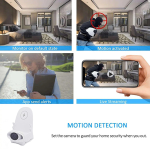 Wireless Fast Charger Multifunctional Phone Holder Magnetic Upgrade Mini Chair Wireless Charger With <strong>Small</strong> Mini <strong>Spy</strong> <strong>Camera</strong> - Product Image 4