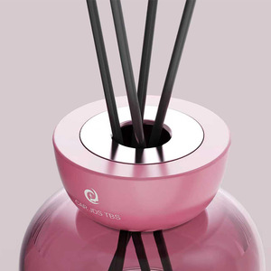 Reed <b>Diffuser</b> Oil Round Glass Bottle <b>With</b> Rattan <b>Sticks</b> Aromatherapy For Bedroom Living Room Bathroom 60 90 Days Lasting - Product Image 2