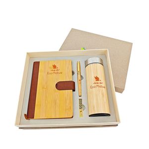 Juego de Regalo Promocional de Marca Popular QM, Taza Aislada Ecológica Corporativa, Bolígrafo, Juego de Regalo con Logotipo Personalizado - Product Image 6