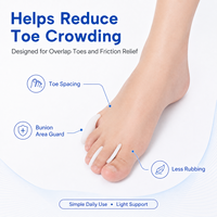 Großhandel SEBS Zehentrenner-Pad mit Verstellmechanismus, dünne Gelauflage, Hallux-Valgus-Korrektor für die tägliche Fußpflege und Schuhe