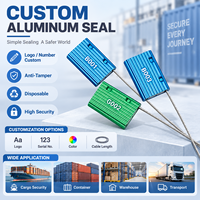 Scellé de sécurité personnalisé ST-CS-HJ6 avec logo, en alliage d'aluminium, pour conteneurs et marchandises de camion
