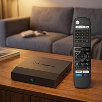 Boîtier TV Android fourni par l'usine, décodeur multimédia, système multilingue, prise en charge du logo et de l'emballage personnalisés pour une utilisation à domicile et en hôtel