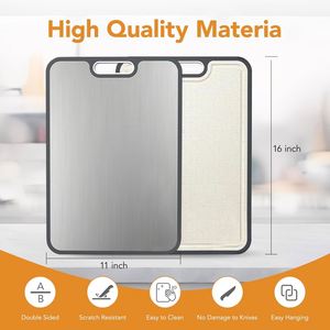 Wholesale Double Sided Manual <b>Plastic</b> <b>Table</b> Cutting Chopping Board Dishwasher Safe - Product Image 2
