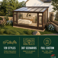 Kit de Solarium Modulaire Standardisé Yeyon 2026 OEM pour Fournisseurs Internationaux de Matériaux – Serre Extérieure Résidentielle en Verre
