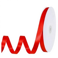 Ruban de satin 1 cm 3/8'' simple face en gros pour cadeaux, artisanat, nœuds pour cheveux, boîtes à gâteaux, décorations florales, mariages et fêtes