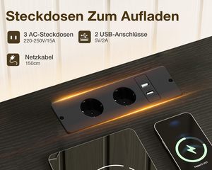 Armoire autoportante moderne SENYU avec 4 tiroirs, cadre métallique, penderie et éclairage intégré, meuble de rangement pour chambre à coucher - Product Image 4