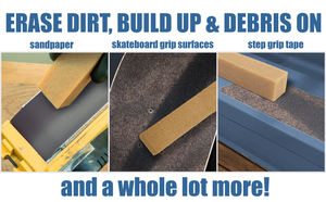 Bâton de nettoyage abrasif pour bandes abrasives et disques de ponçage Gomme en caoutchouc naturel Outils d'atelier de travail du bois pour la perfection du ponçage - Product Image 2