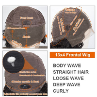 Peluca de Cabello Virgen Premium Invisible con Encaje Frontal HD 13x6, Ondas Suaves, Pre-Desplumada, Línea de Cabello Natural